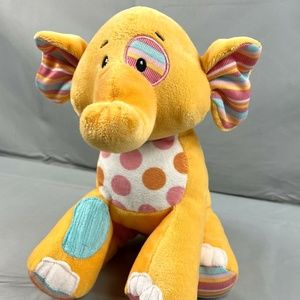 Baby Ganz Orange Polka Dot Elephant Cute Soft Collectible Toy Kids 12" Plush